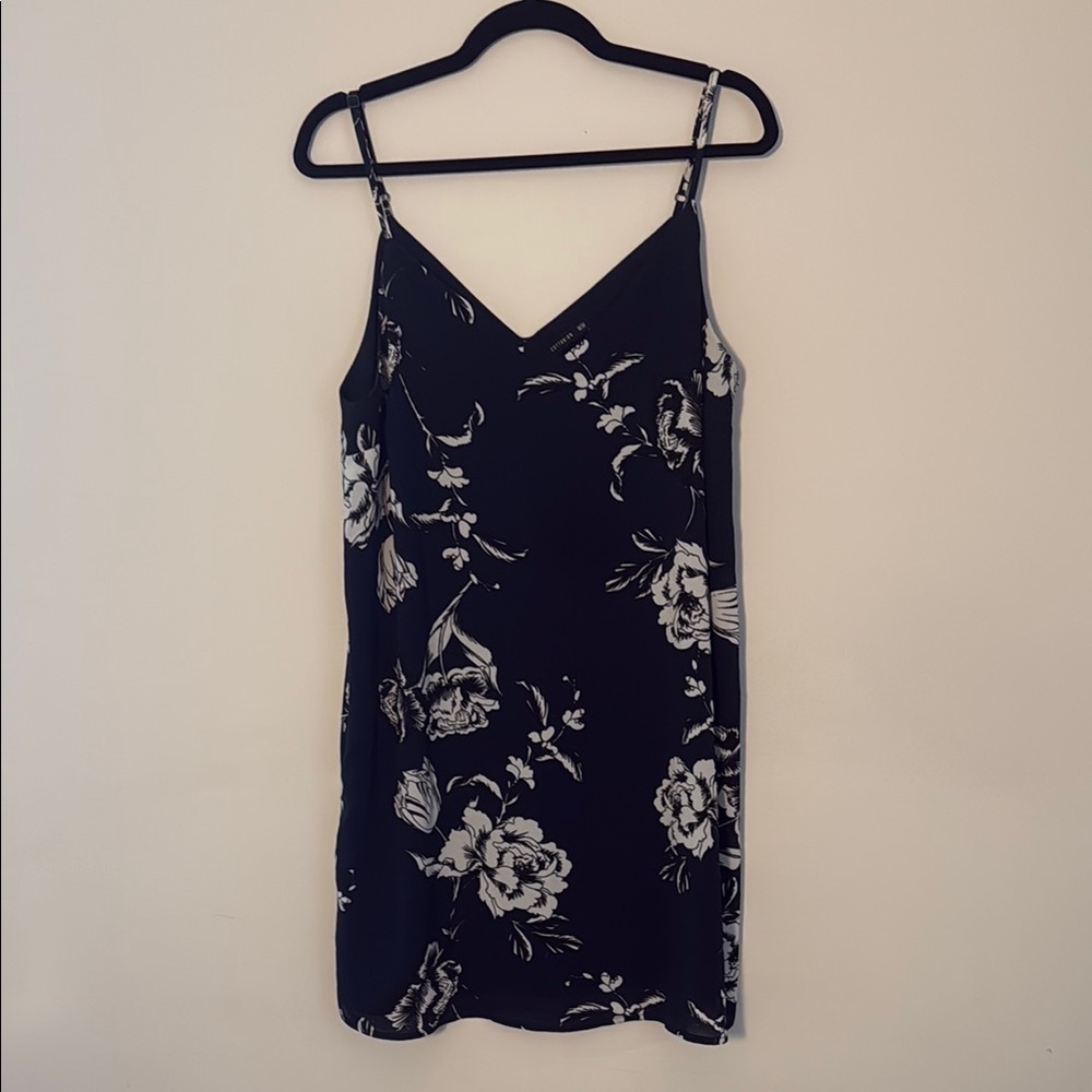 Floral Black and White Women's Top
